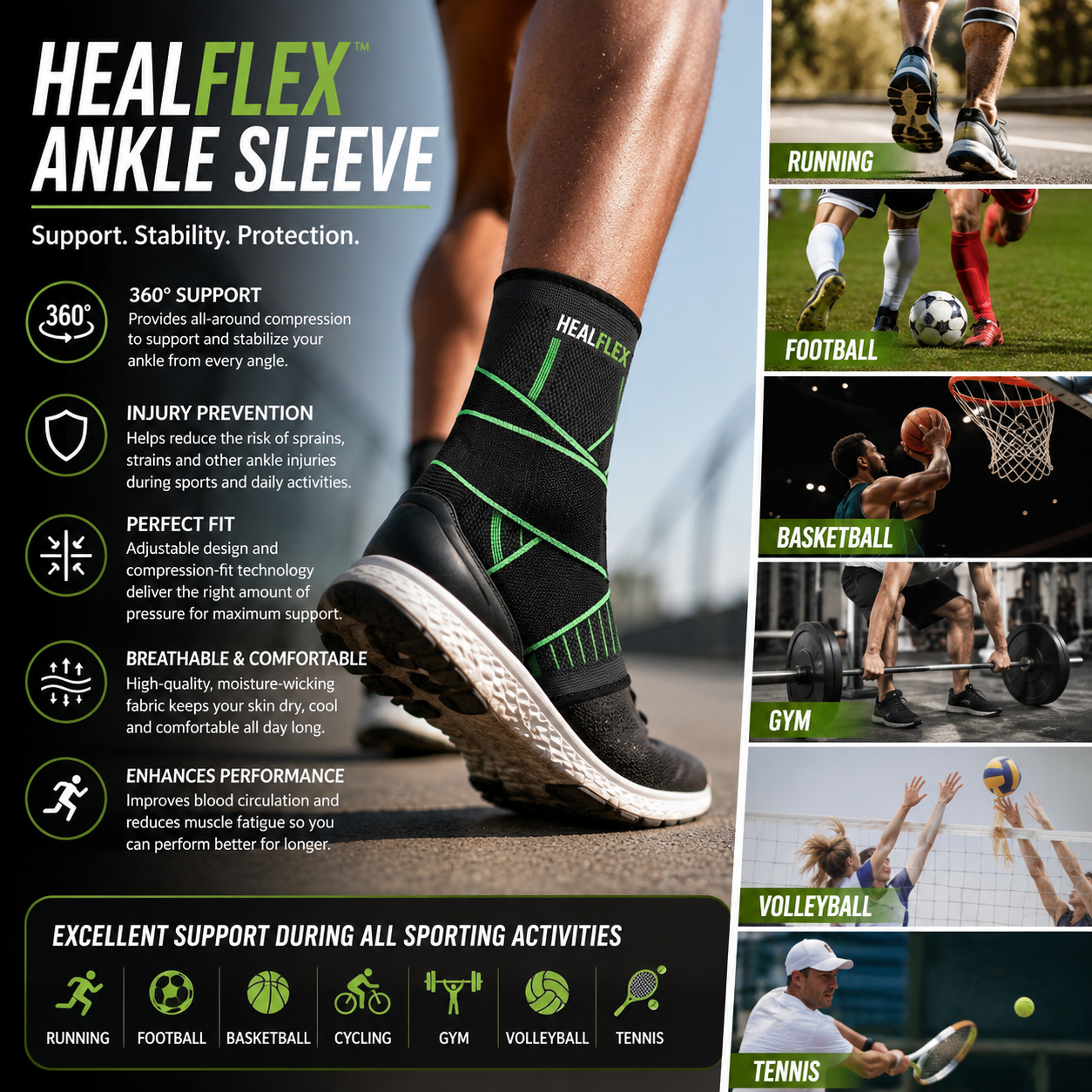 HealFlex Ankle Sleeve